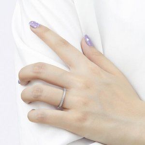 NEW 925 STERLING SILVER DIAMOND HALO RING